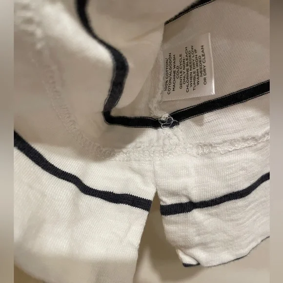 White and Black Striped T-Shirt - Picture 3 of 3